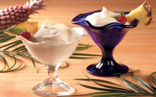 Crema espumosa de piña